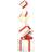 vidaXL Decoration Gift Box 80 LEDs Warm White Christmas Tree Ornament