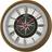 Seiko QXA844B Brown Wall Clock 35cm
