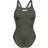 Arena Womens Solid Team Swim Pro Swimsuit - Olive Green