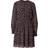 Msch Copenhagen Knielanges Kleid Schlässelloch-Ausschnitt - Black
