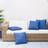 vidaXL Sofa Cushions 4 Pcs Royal Blue Fabric Complete Decoration Pillows Blue (50x50cm)