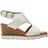 Moda In Pelle Mapel Leather Wedge Heel Sandals - White