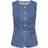 Only Onlgiulina S/L Button Vest DNM Medium Blue Denim