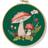 Panduro Hobby Broderikit Red Mushrooms Ø20 cm