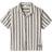 Name It Striped Organic Cotton Shirt - Beige/Blue