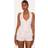 PrettyLittleThing Stone Pinstripe Halter Waistcoat Tailored Playsuit - White