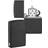 Zippo Lighter Metal Black Crackle-No Logo One Size