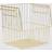 John Lewis Open Front Metal Storage Gold Large Basket