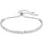 Swarovski Matrix Rhodium Plated Mixed Round Cuts Bracelet - Silver