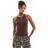 Stradivarius Basic Racerback Top - Brown
