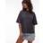 Mango Premium Boxy Drop Sleeve T-Shirt - Grey