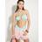 River Island Womens Bandeau Bikini Top - Turquoise