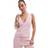 Stradivarius Embroidered Linen Blend Top - Pastel Pink