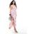New Look Ruffle Satin Maxi Dress - Pink
