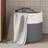 vidaXL Grey 100% Cotton Storage 40x35 cm Basket