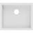 GoodHome Sorrel Polished White Composite Quartz 1 Bowl Kitchen Sink 550mm x 460mm