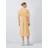 John Lewis Belted Linen Shirt Dress - Yellow