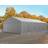 Toolport Lagerzelt 5x10 m Unterstand Weidezelt Garagenzelt PVC Plane 700 N Wasserdicht in Grau
