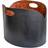 Ivyline Black Faux Leather Log Bucket