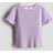 H&M Girls Rib-knit Top - Purple