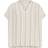 Kaffe Milia Stripe Wing Sleeve Top - Natural Beige