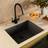 Enza Single Bowl Black Undermount Stainless Steel Kitchen Sink