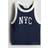 H&M Tanktop I Bomull Med Tryck - Marinblå