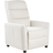 Beliani Retro Reclining Chair Adjustable Back Footrest Fabric Upholstery White Sande Armchair