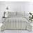 OHS Stripe Frill Set Double Duvet Cover Green (200x200cm)