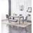 Kosy Koala Table and 4 Chairs With Bench Grey Velvet Dining Set