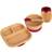Tiny Dining Divided Bamboo Suction Feeding Set 4pcs
