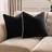 OHS 2 Pack Matte Velvet Piped Edge Covers 45 x 45 cm - Monochrome Cushion Cover (45x45cm)