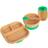Tiny Dining Divided Bamboo Suction Feeding Set 4pcs