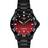 Tissot Seastar Quartz 40mm Red Dial PVD Black Bracelet Watch