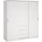 Tvilum Esla Scandinavian Matt White 3 Drawer Large Triple Sliding Door 2004mm 1770mm 600mm Wardrobe