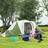 OutSunny Alfresco 4-6 Man Camping Tent with 2 Bedroom and Living Area