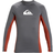 Quiksilver Mens Rash Vest Everyday Grey UPF50+ Surf Long Sleeved Guard Top S25