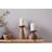 Nkuku Omari Mango Wood Natural Large Candlestick