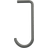 String J For Metal Shelf 5-pack Dark Grey Coat Hook