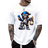 Shein Mens Summer Cartoon Bear Printed Round Neck Short Sleeve Casual TShirt