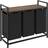tectake Dual Laundry Basket 2 Pull Out Compartments