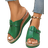Shein Summer New Genuine Leather Slope Heel Womens Sandals High Heel Thick Sole Matsutake Bottom Fish Mouth High Top Roman Cool Boots Sandals