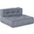 vidaXL Grey Modular 70 x 70 x 54 Pouffe