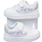 Shein pair Kids Classic Hook And Loop Casual White Shoes With Cartoon Embroidery Decor Breathable Comfortable Canvas Sneakers For Boys Girls