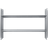 ferm LIVING Lager Low Rack Reol Aluminium 26 x 77 cm Væghylde