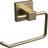 Rothley Satin Brass Square Toilet Roll Holder 16.5 x 5.5 x 19 cm