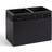 Dunelm Sparkle Black Square Double Toothbrush Holder