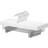 Amazon Basics Wooden Hangers With Clips 10-Pack 36 cm White Hanger