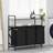 vidaXL Laundry Basket 3 Compartments with Shelf Sonoma Oak