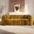 Elo Mustard Velvet Elod Yellow Sofa 3 Seater